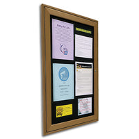 24x36 Wall Indoor Bulletin Board Info Center is available in 6 Plastic Lumber Finishes
