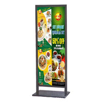 Heavy-Duty, Large, Tall, Poster Display Floor Stand 22x56 with Rectangular Steel Base