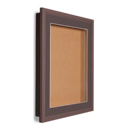 SwingFrame 30 x 36 Wood Framed Designer Bulletin Board with Light