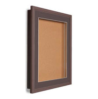 SwingFrame 36 x 36 Wood Framed Designer Bulletin Board with Light