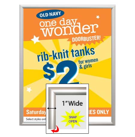 SwingSnaps Poster Snap Frames 36x42 (1" Wide with Mitered Corners)