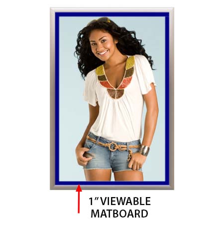 Designer Snap Frames for Posters 24x24  (1" Wide Matboard)