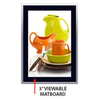 Designer Snap Frames for Posters 8x10 (3" Wide Matboard)