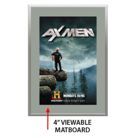 Designer Snap Frames for Posters 18x24 (4" Wide Matboard)
