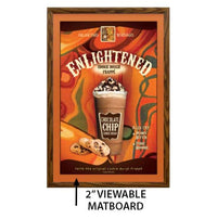 Designer Wood Snap Frames for Posters 11x14 (2" Wide Matboard)