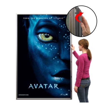 SwingSnap Extra Large Poster Snap Frames with 1 1/4" Wide Frame Profile | 25+ Sizes & Custom