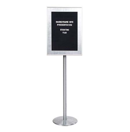 Designer Enclosed Metal Framed Letter Board SwingStands (Single Sided)