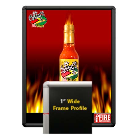 SwingSnaps Poster Snap Frames 12x18 (1" Wide with Radius Corners)