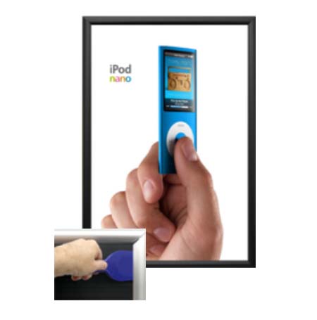 EXTRA DEEP 12 x 24 Poster Snap Frames (1 1/4" Security Profile for MOUNTED GRAPHICS)