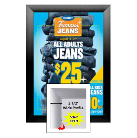 SwingSnaps Snap Open Poster Frame 16x20 (2 1/2" Wide Edge Profile)