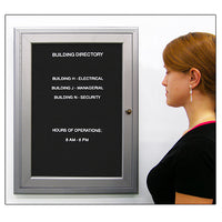 Outdoor Enclosed Letter Boards + Single Door Locking Message Board with Radius Edge Corners 10+ Sizes and Custom Sizes