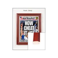 New England Patriots Superbowl 49 Newspaper Wood Display Frame