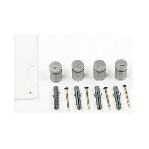 Includes (4) Satin Silver Aluminum Standoffs with Included Mounting Screws