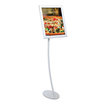 8.5x11 Illuminated LED Curved Display Stand + Rotating Acrylic Frame –  Displays4Sale