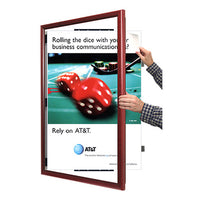 SWING-OPEN & SWING CLOSE FOR EASY CHANGE OF 12x36 POSTERS