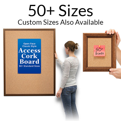 Access Cork Boards 16x24 Available in Over 50 Wood Framed Sizes Plus Custom Sizes