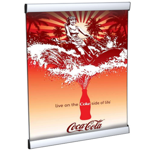 SNAP BAR WALL MOUNTED POSTER DISPLAYS (18" WIDE)