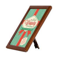 AD Promo Frame 8x10 Table Top Sign Frame + Wood Snap Frame Finish