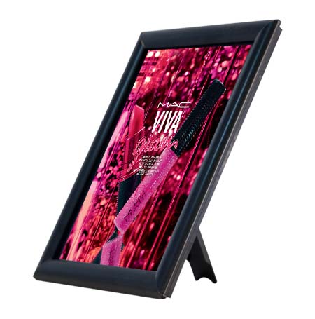 AD Promo Frame 8.5x11 Countertop Sign Frame + Black Snap Frame with Built-in Easel