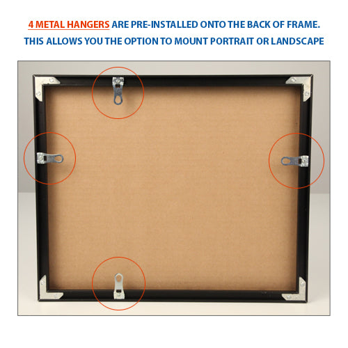 20x30 Frames, Swing Open, SwingFrame #361 Wood Poster Display Frame 20 x  30 with Matboard