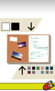 Decorative 22" x 28" Combo Bulletin Board & Magnetic Dry Erase White - Black Marker Board