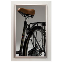 SATIN SILVER 22x28 METAL FRAME WITH 1" WIDE FRAME PROFILE