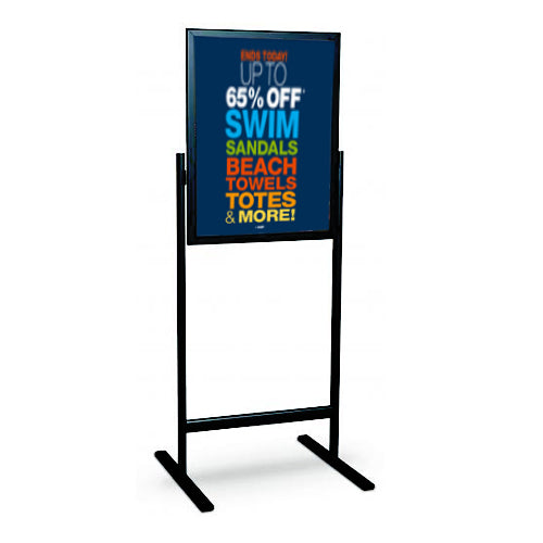 DOUBLE PEDESTAL SIGN STAND WITH 22x28 FRAMES (SHOWN in BLACK)