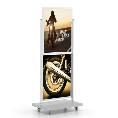 24x36 Modern Poster Display Sign Stand on Single Post