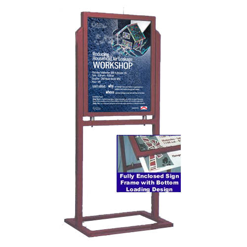 Free Standing Weatherproof Outdoor Champ Heavyweight Sign Holder 22x28 –  Displays4Sale