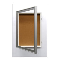 30 x 30 SwingFrame Designer Metal Frame Shadow Box Display Case w Cork Board 4 Inch Deep