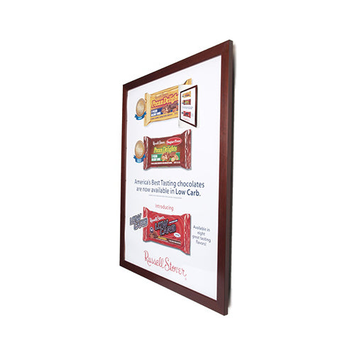 SwingFrame Large 36 x 48 Frames for Posters with # 362 Wide Wood Frame Style