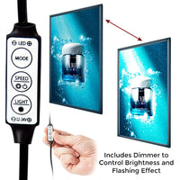 Dimmer Switch Brightens or Lowers Light for Snap Open LED Poster Display (Comes Included with Purchase)