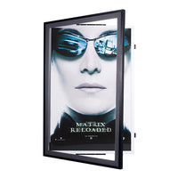 SwingFrame Carbon Steel Picture Frame 36x48  Swing Open, Quick Change 36 x  48 Poster Frames with Carbon Steel Finish. Wall Mount Poster Display Frame  36 x 48 with Bold Metal Frame style – SwingFrames4Sale