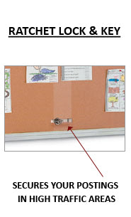40x40 Indoor Information Board w Glass Bulletin Board Doors