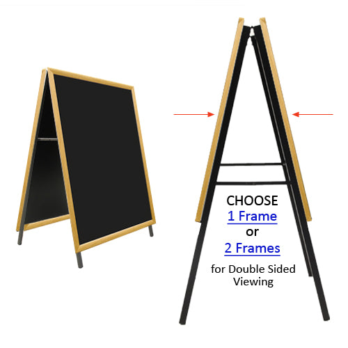 A-Frame 30x30 Sign Holder  Security Snap Frame 1 1/4 Wide FREE Shipping –  Displays4Sale