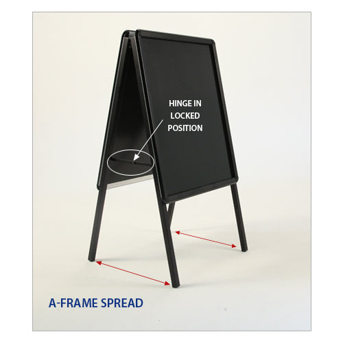 A-Frame 40x60 Sign Holder  Snap Frame 1 1/4 Wide FREE Shipping –  FloorStands