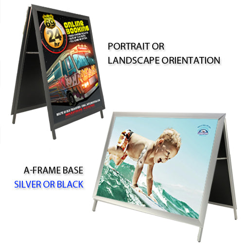 BOLD SNAP FRAME 40" x 60" A-FRAME CAN BE PORTRAIT or LANDSCAPE ORIENTATION