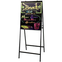 A-FRAME EASEL DISPLAYS WITH BLACK MAGNETIC STEEL BOARD (RIGID LEG POSTS)