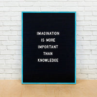 Colorful Framed Access Letterboards 18" x 24" | Shown in Turquoise Finish