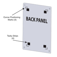 8.5 x 11 Back Panel with Mounting Tape