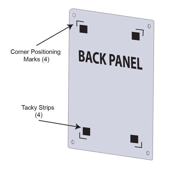 Back Panel with Mounting Tape