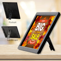 Display Black frame portrait or landscape, snap open all 4 sides to place graphics or photographs