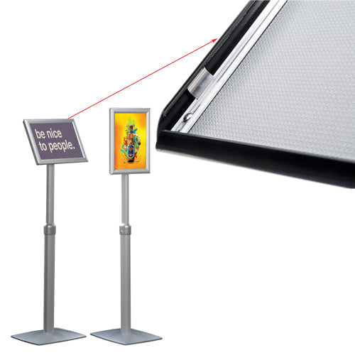 LED Illuminated 18x24 Rotating + Tilting Frame Sign Holder Floor Stand –  FloorStands