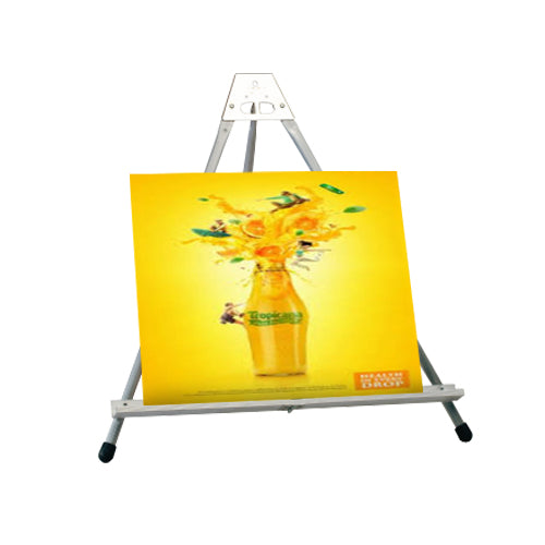 ALUMINUM COUNTERTOP EASELS (19" DISPLAY HEIGHT) WITH METAL TRAY