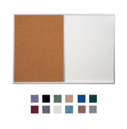 Combo Rolling Whiteboard / Room Divider / Cork Board