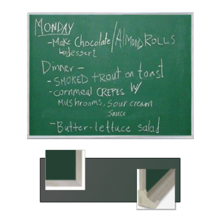 Value Line 36x72 GREEN Chalk Board with Aluminum Frame