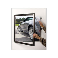 Carbon Steel Poster Display SwingFrames in 35+ Sizes | Quick Change Swing Open Frame