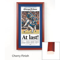 Wood Frame Newspaper Frames for 2016 World Series Champions Chicago Cubs