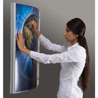 Protective Non-Glare Overlay is Included with 30x40 Illuminated Silver Lightbox. This Protects Your Poster, Sign, Graphics and Photographs from Dust and Scratches. The Etched Matrix Acrylic Grid allows the LED Lighting to Edge-Light the display Evenly and Brightly.