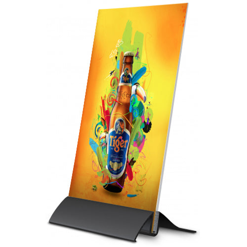 11" x 8 1/2" CRESCENT BASE ANGLED SIGN POSTER DISPLAY 